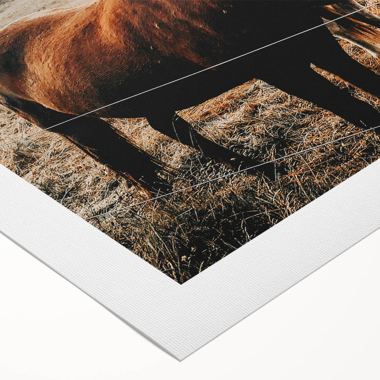 Two Horses Farmhouse Wall Art – Rustic Country Charm for Home Decor