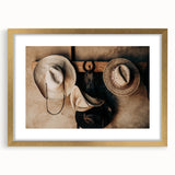 Farmhouse Wall Art: Rustic Cowboy Hats - Country Style Decor