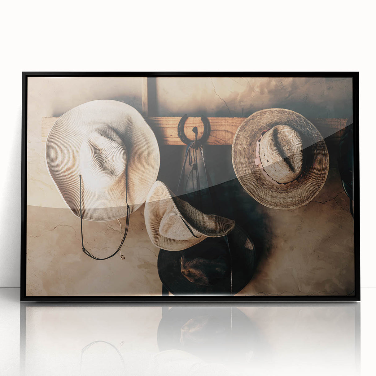 Farmhouse Wall Art: Rustic Cowboy Hats - Country Style Decor