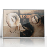 Farmhouse Wall Art: Rustic Cowboy Hats - Country Style Decor