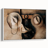 Farmhouse Wall Art: Rustic Cowboy Hats - Country Style Decor