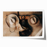 Farmhouse Wall Art: Rustic Cowboy Hats - Country Style Decor