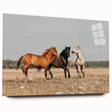 Farmhouse Wall Art: Horses Running Free - Rustic Country Decor