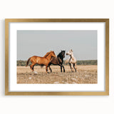 Farmhouse Wall Art: Horses Running Free - Rustic Country Decor