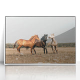 Farmhouse Wall Art: Horses Running Free - Rustic Country Decor
