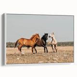 Farmhouse Wall Art: Horses Running Free - Rustic Country Decor