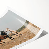 Farmhouse Wall Art: Horses Running Free - Rustic Country Decor