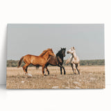 Farmhouse Wall Art: Horses Running Free - Rustic Country Decor
