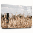 Farmhouse Wall Art: Rustic Fence in Wheat Field - Country Style Decor