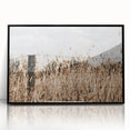 Farmhouse Wall Art: Rustic Fence in Wheat Field - Country Style Decor