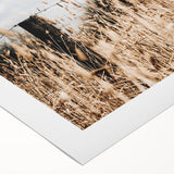 Farmhouse Wall Art: Rustic Fence in Wheat Field - Country Style Decor