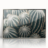 Farmhouse Wall Art: Cactus Close-Up - Rustic Desert Country Decor