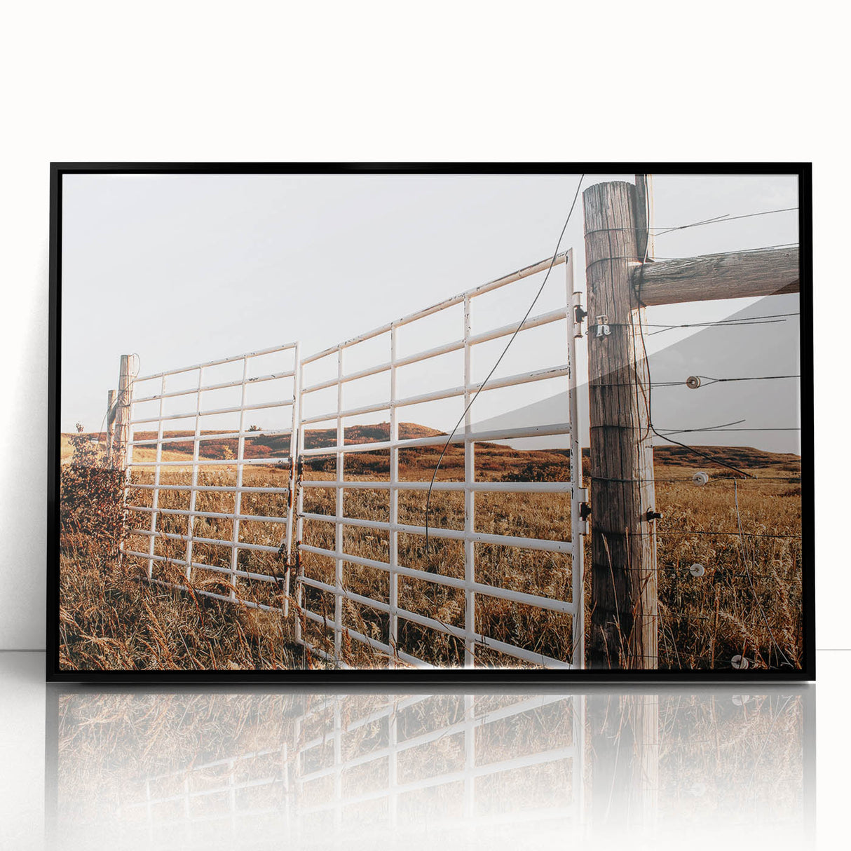 Farmhouse Wall Art: Rustic Gate and Fence - Country Style Decor