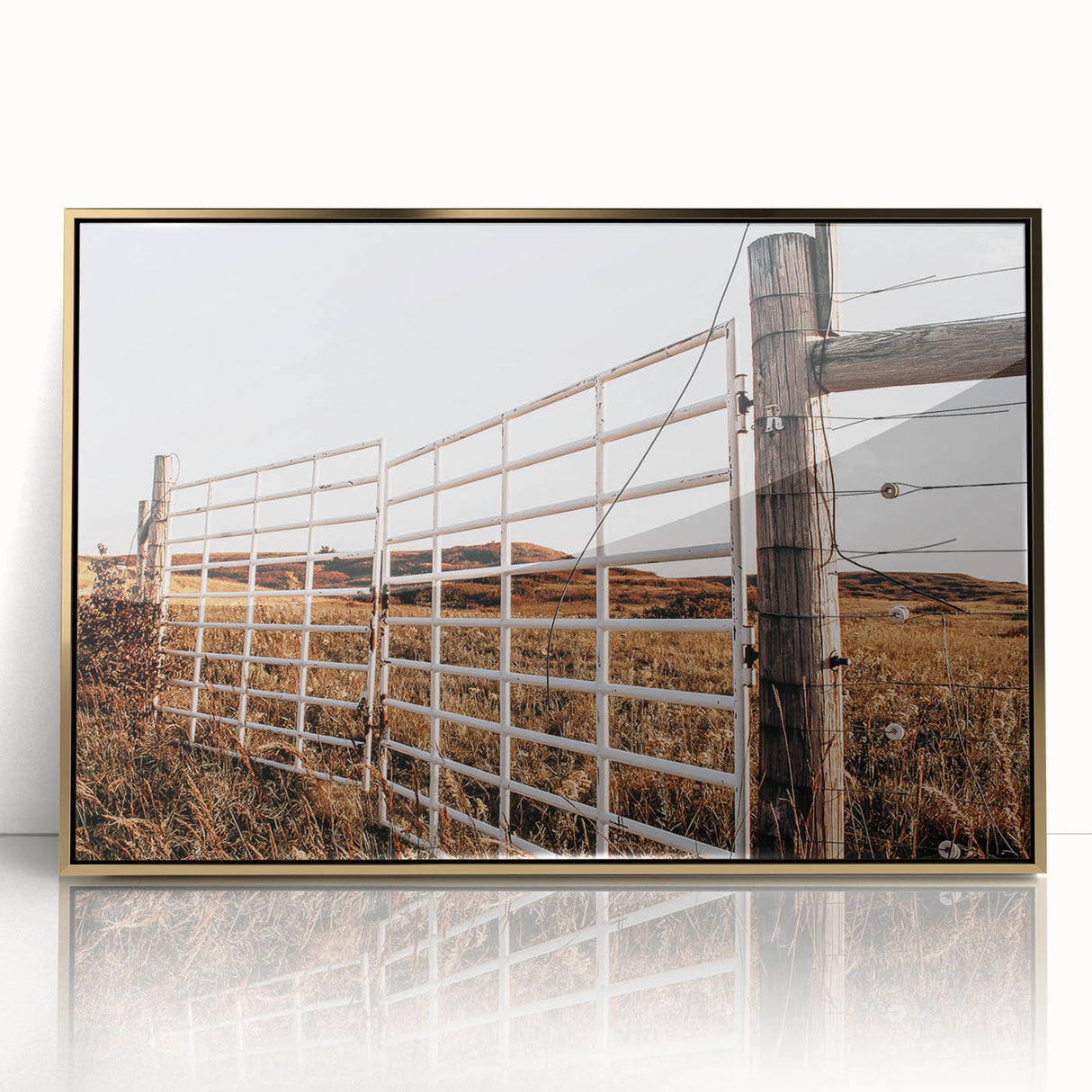 Farmhouse Wall Art: Rustic Gate and Fence - Country Style Decor