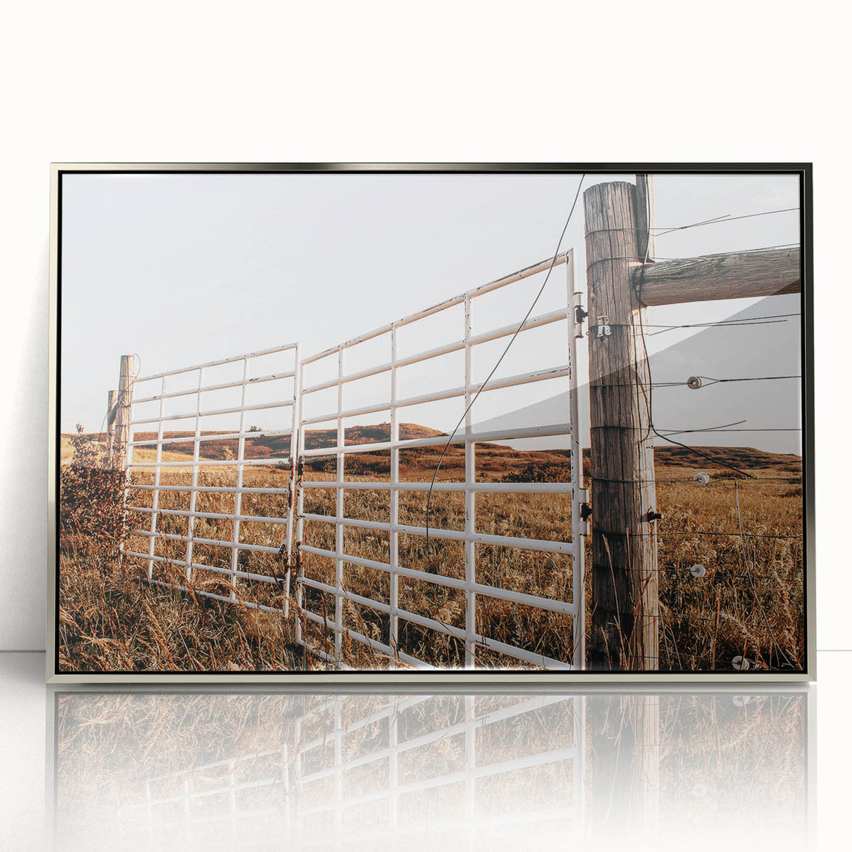 Farmhouse Wall Art: Rustic Gate and Fence - Country Style Decor