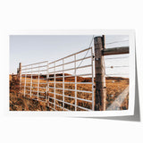 Farmhouse Wall Art: Rustic Gate and Fence - Country Style Decor