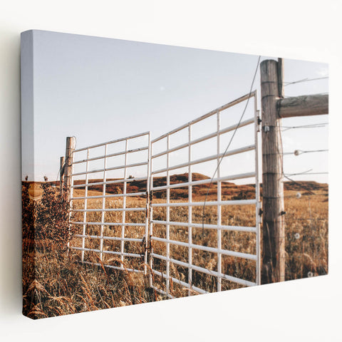 Farmhouse Wall Art: Rustic Gate and Fence - Country Style Decor