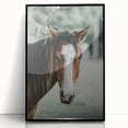 Farmhouse Wall Art - Rustic Horse Portrait Country Style Decor Print