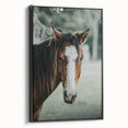 Farmhouse Wall Art - Rustic Horse Portrait Country Style Decor Print