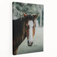 Farmhouse Wall Art - Rustic Horse Portrait Country Style Decor Print