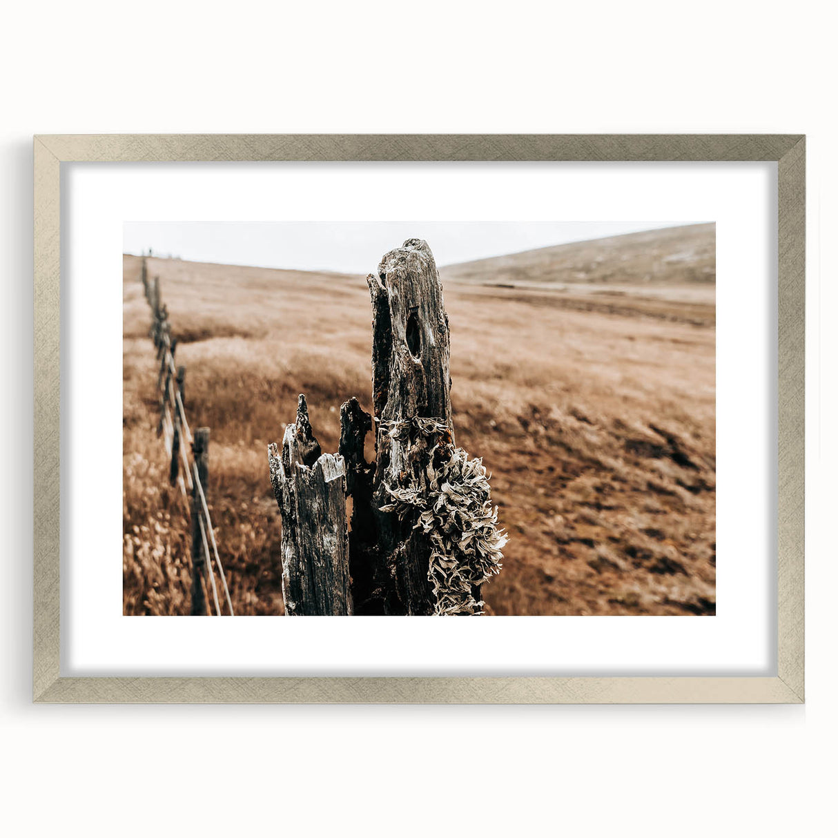 Farmhouse Wall Art: Weathered Fence Post - Rustic Country Decor