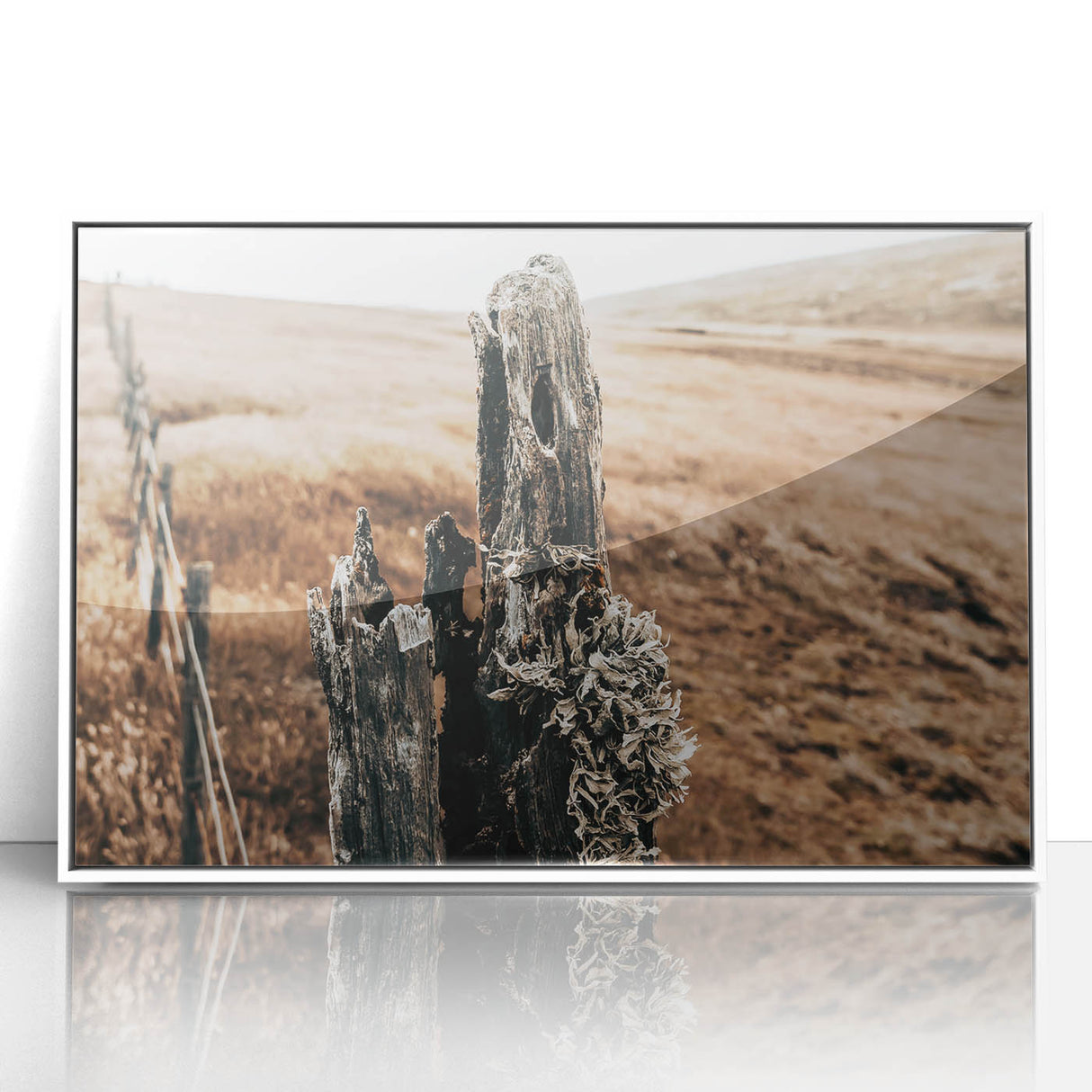 Farmhouse Wall Art: Weathered Fence Post - Rustic Country Decor
