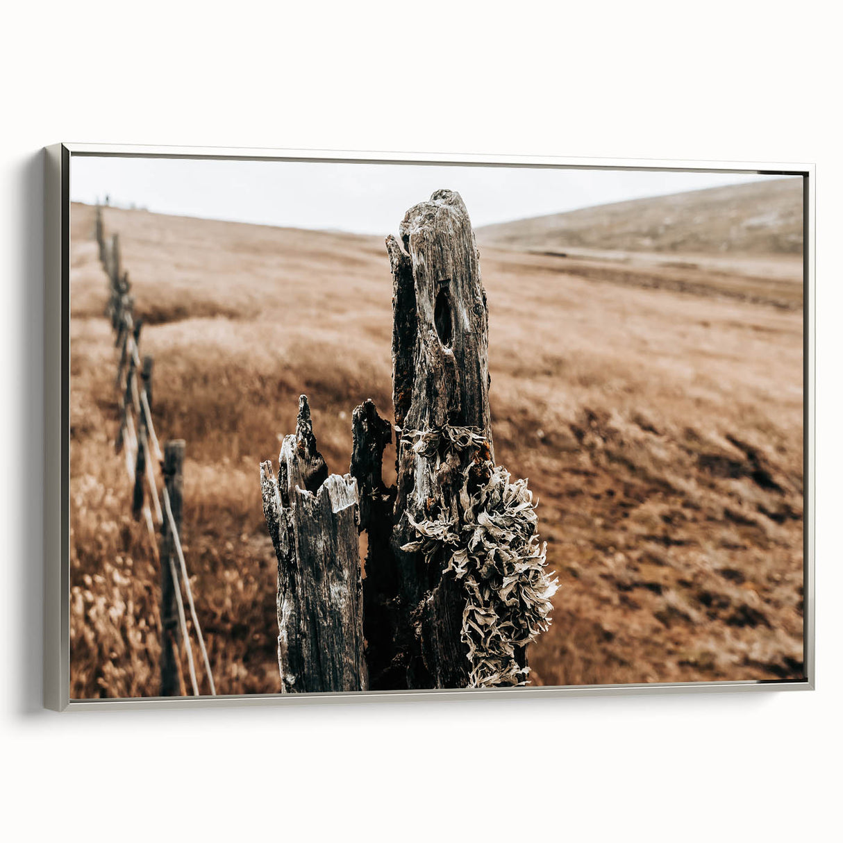 Farmhouse Wall Art: Weathered Fence Post - Rustic Country Decor