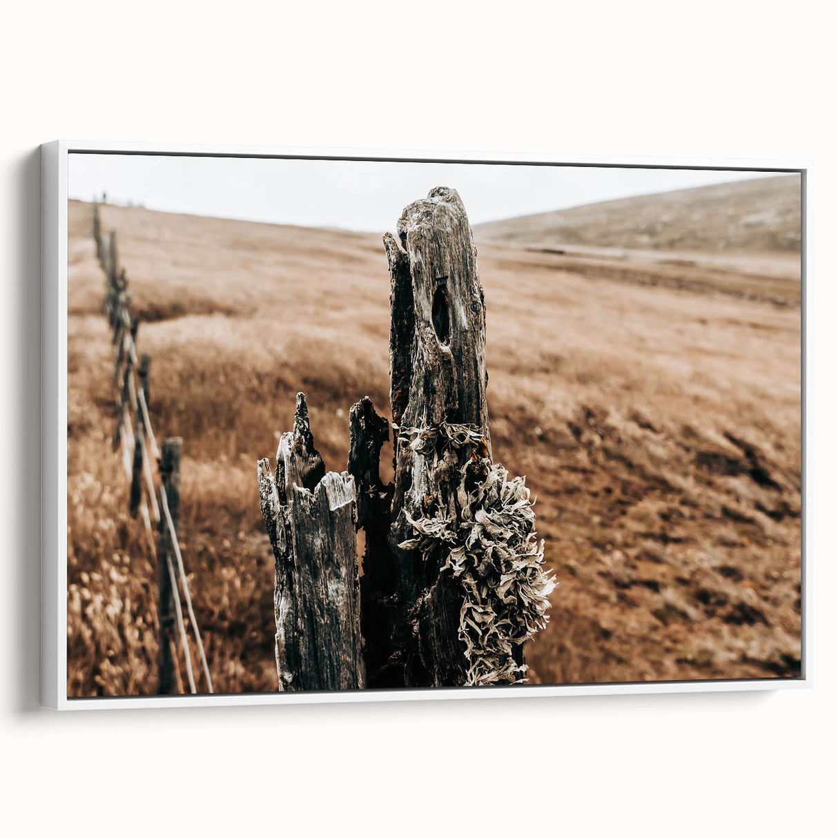 Farmhouse Wall Art: Weathered Fence Post - Rustic Country Decor