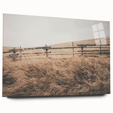 Farmhouse Wall Art: Rustic Fence & Field - Country Style Decor