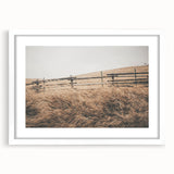 Farmhouse Wall Art: Rustic Fence & Field - Country Style Decor