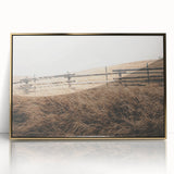 Farmhouse Wall Art: Rustic Fence & Field - Country Style Decor