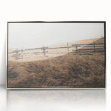 Farmhouse Wall Art: Rustic Fence & Field - Country Style Decor