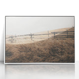 Farmhouse Wall Art: Rustic Fence & Field - Country Style Decor