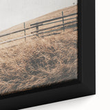 Farmhouse Wall Art: Rustic Fence & Field - Country Style Decor