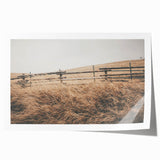 Farmhouse Wall Art: Rustic Fence & Field - Country Style Decor