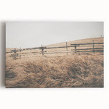 Farmhouse Wall Art: Rustic Fence & Field - Country Style Decor