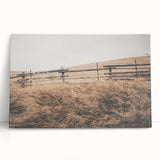 Farmhouse Wall Art: Rustic Fence & Field - Country Style Decor