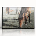 Farmhouse Wall Art: Horses Grazing in Field - Rustic Country Decor