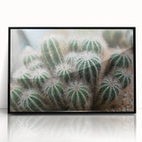 Green Cactus Cluster Farmhouse Wall Art – Rustic Country Decor Print