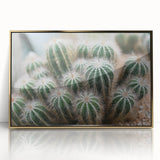 Green Cactus Cluster Farmhouse Wall Art – Rustic Country Decor Print