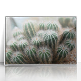 Green Cactus Cluster Farmhouse Wall Art – Rustic Country Decor Print