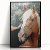 Farmhouse Wall Art - Blonde Horse Portrait Rustic Country Style Decor