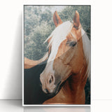 Farmhouse Wall Art - Blonde Horse Portrait Rustic Country Style Decor