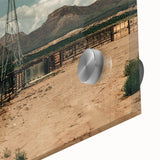 Desert Windmill Farmhouse Wall Art – Rustic Country Style Decor Print