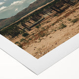 Desert Windmill Farmhouse Wall Art – Rustic Country Style Decor Print