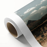 Desert Windmill Farmhouse Wall Art – Rustic Country Style Decor Print