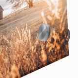 Abandoned Farmhouse at Sunset Wall Art – Rustic Country Decor Print