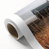 Abandoned Farmhouse at Sunset Wall Art – Rustic Country Decor Print