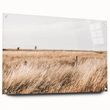 Golden Grass Field Farmhouse Wall Art – Rustic Country Decor Print