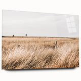 Golden Grass Field Farmhouse Wall Art – Rustic Country Decor Print